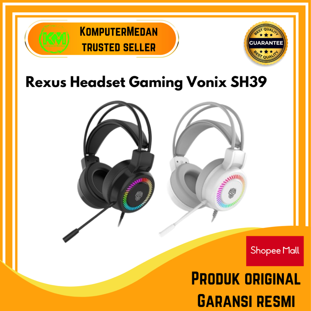 Jual Rexus Headset Gaming Vonix SH39 / SH-39 /SH 39 Dual Jack WI ...