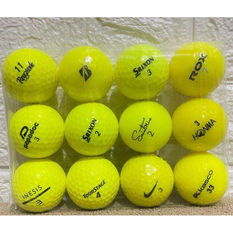 Jual Bola Golf Kuning Grade A Isi 12pcs Merk Campur Bola Golf Bagus ...