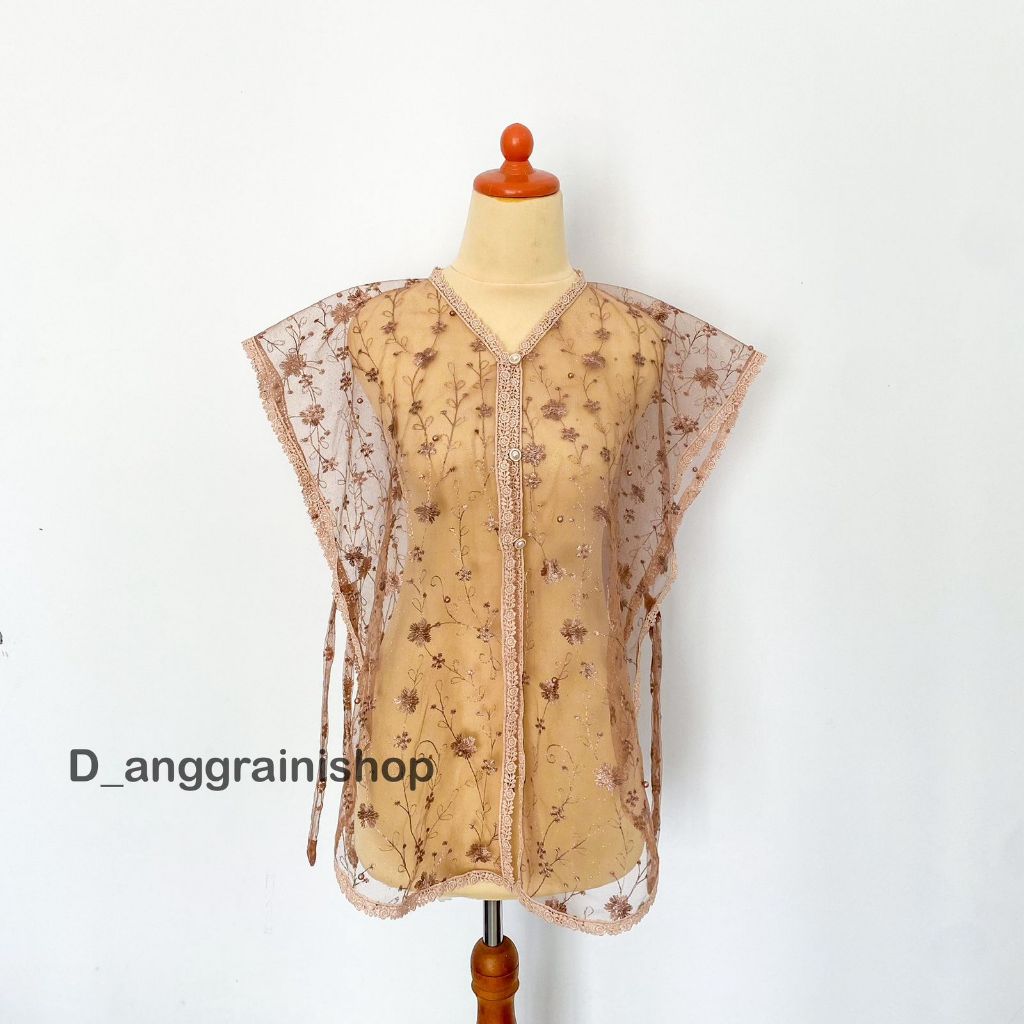 Jual Vest brukat tile Rompi brukat Outer brokat Cardigan brokat Kebaya ...