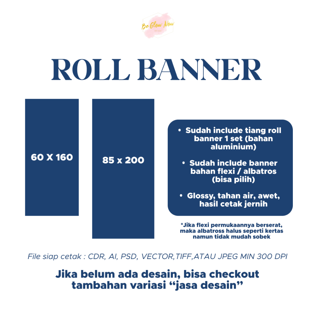 Jual Cetak Roll Up Banner/ Banner Roll/ Bahan Flexi & Albatros/ Tahan ...