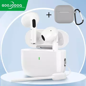 GOOJODOQ J201 Earphone Bluetooth TWS A6 Pro Earphone Nirkabel Headset Bluetooth 5.3 Earphones