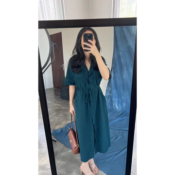 Selim Label Anya Dress Linen Dress Busui Bumil Dress Korean Dress