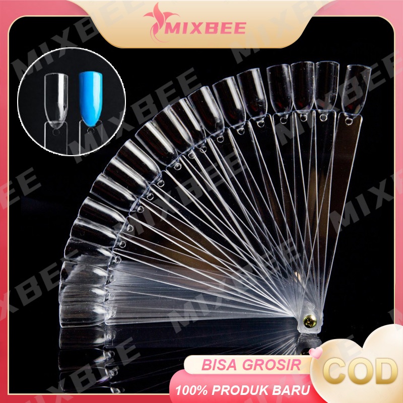 Jual 50pcs Display Kuku Nail Art Warna Kutek Kuku Bentuk Persegi Color ...