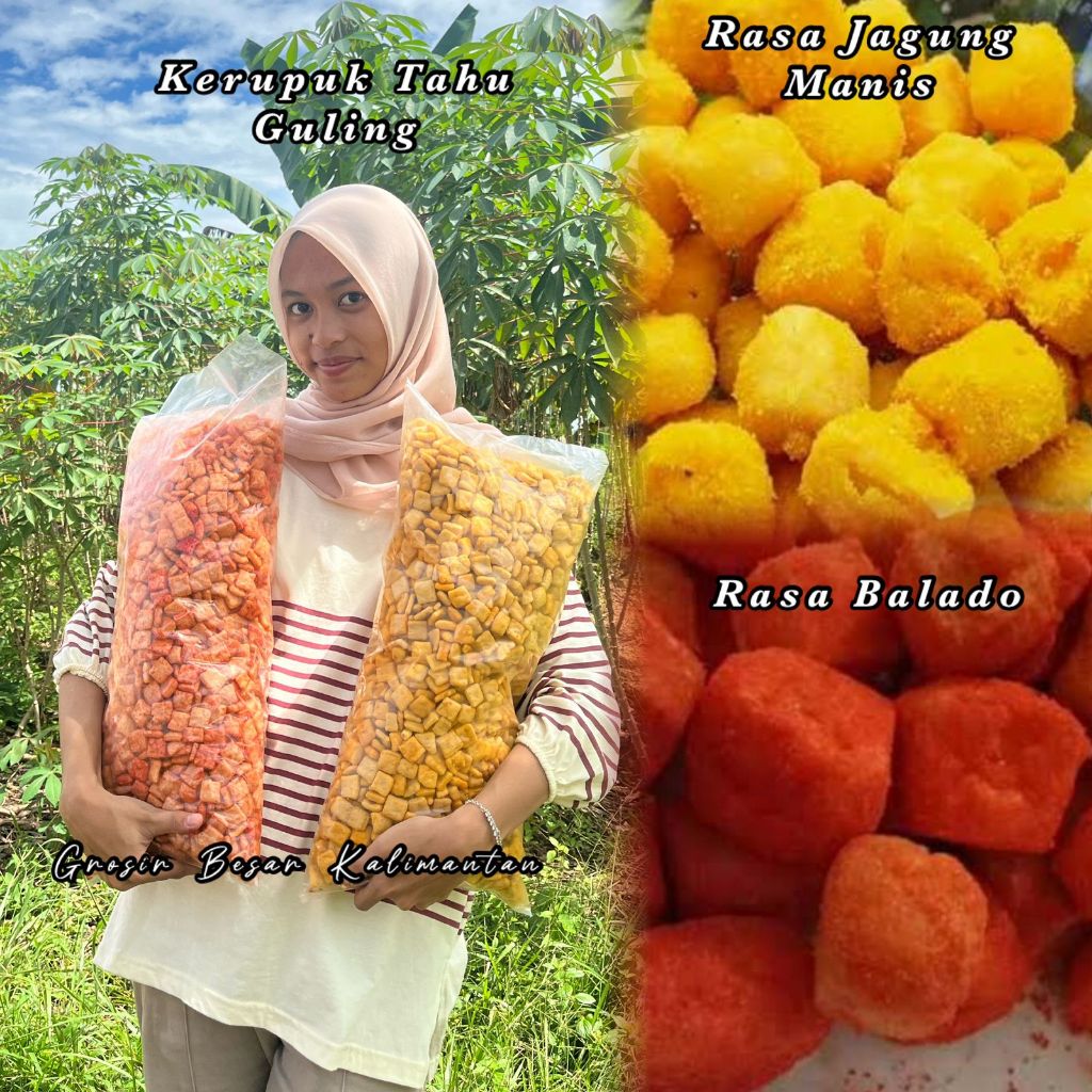 Jual COD KRUPUK TAHU SEGULING RASA BALADO PEDAS DAN JAGUNG MANIS ENAK ...