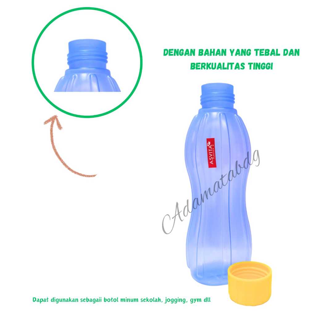 Jual Botol Minum Botol Jogging Botol Sport Tumbler Neon 600ml Asvita ...
