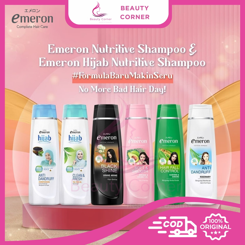 Emeron Nutritive Shampoo(Anti Dandruff/Damage Care/HairFall Control/Soft Smooth/Black & Shine )