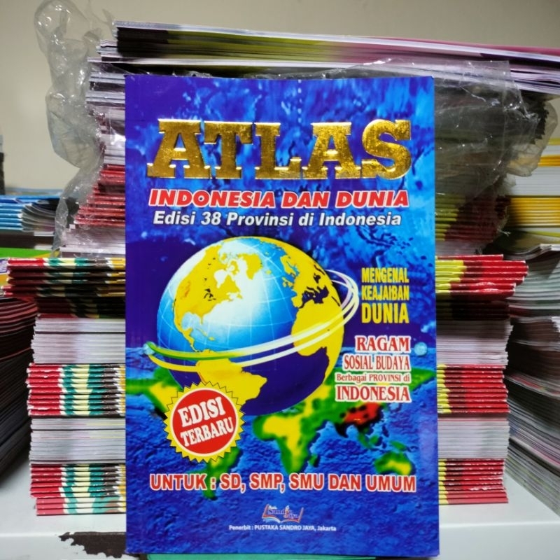 Jual Buku Atlas Indonesia dan Dunia 38 Provinsi Edisi Baru | Shopee ...