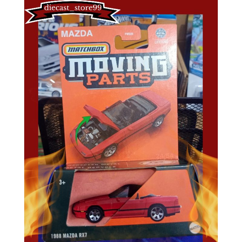 Jual Matchbox 1988 Mazda Rx7, Moving Parts [Red] | Shopee Indonesia