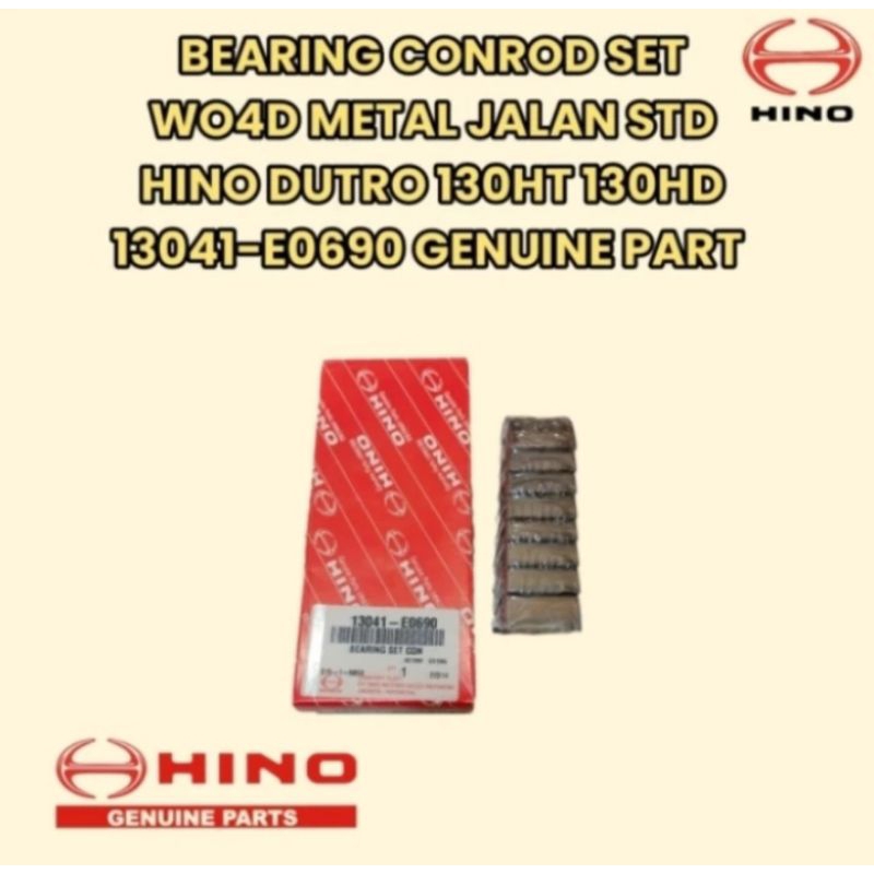 Jual BEARING CONROD SET WO4D 13041-E0690 METAL JALAN STD DUTRO 130HT ...