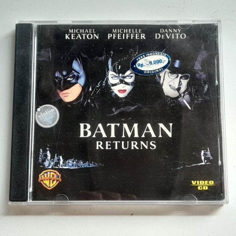 Jual VCD Batman Returns Michael Keaton (1992) 2 Disc ORIGINAL Vision ...