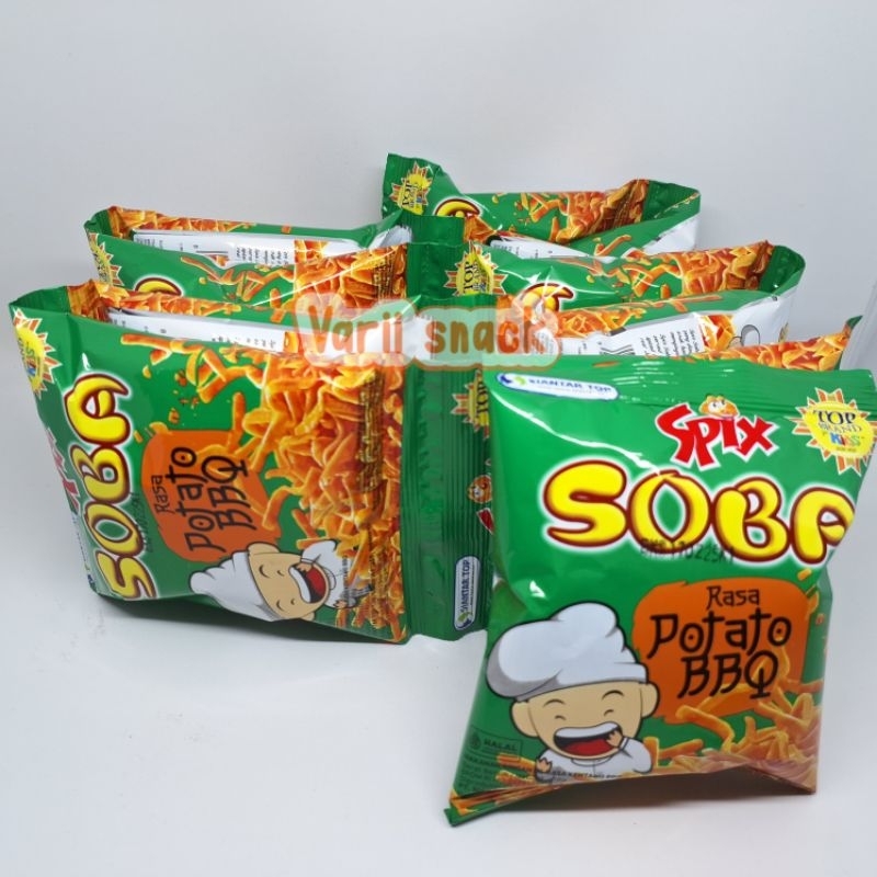 Jual Spix Soba Snack Rasa Sambal Balado / Potato BBQ / Ayam Bakar 1 ...
