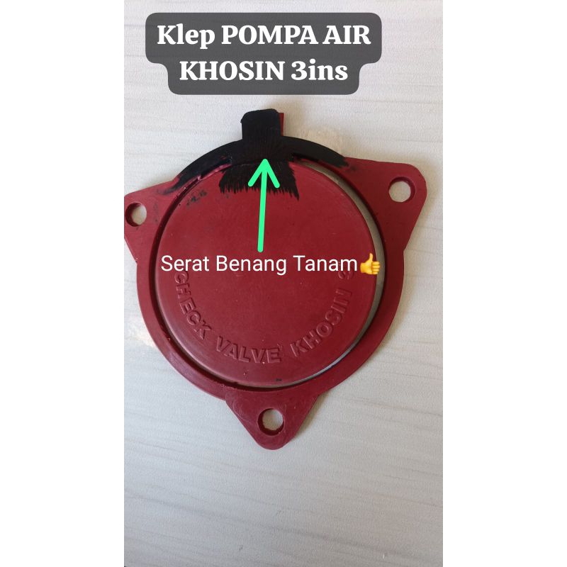 Jual TABOK KLEP Pompa Air KHOSIN 3 Dim Check Valve MERAH | Shopee Indonesia