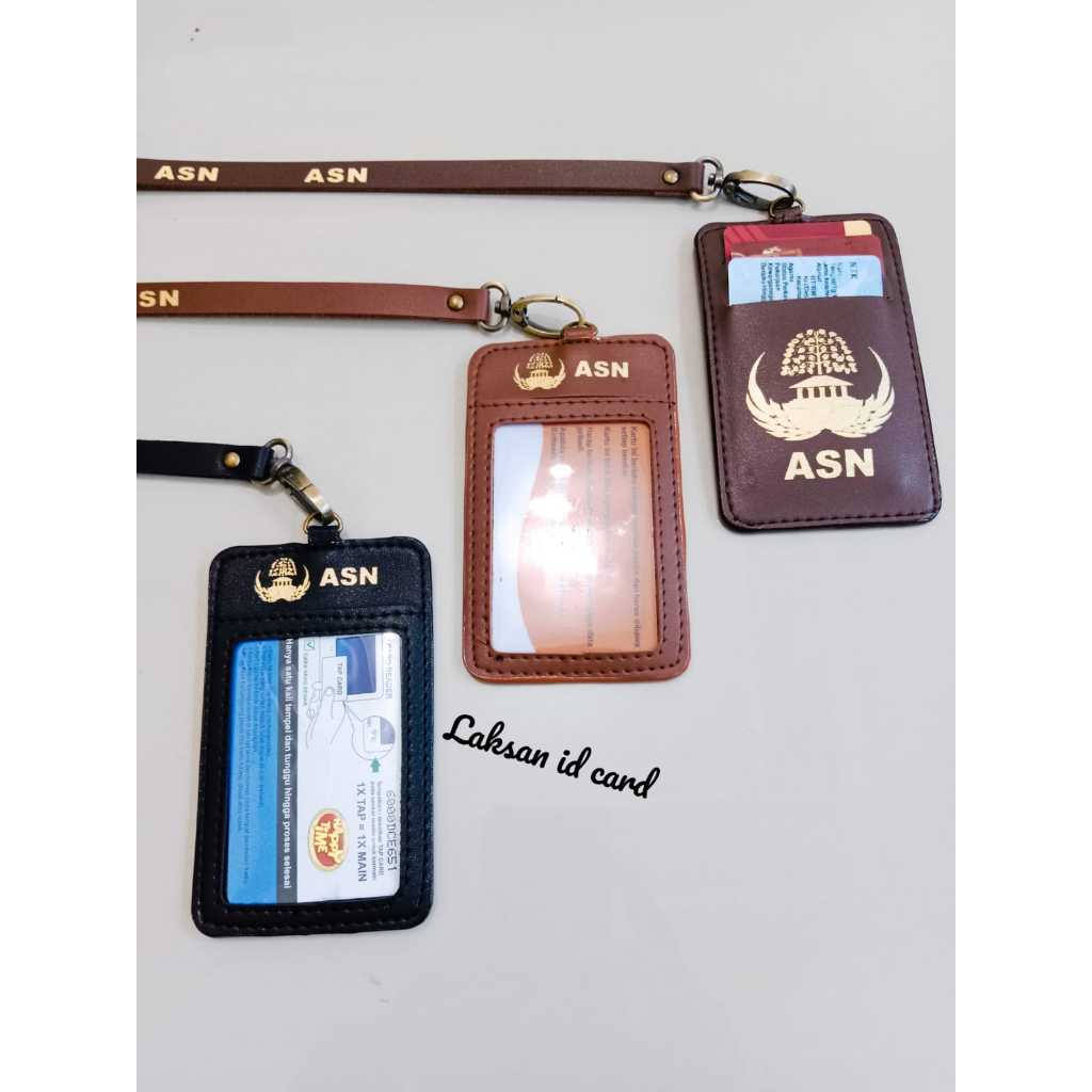 Jual Id Card Kulit ASN Id Card Kulit KORPRI | Shopee Indonesia