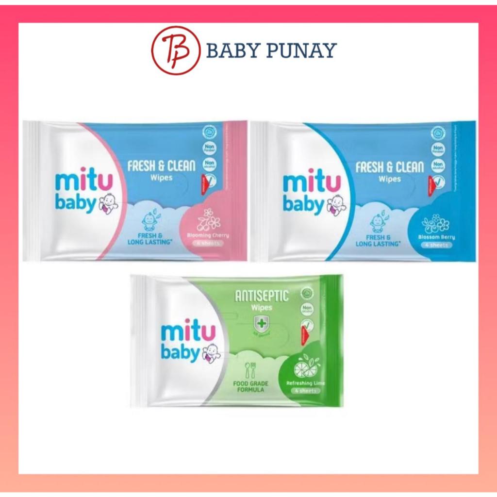 Jual MITU BABY Tissue Basah Bayi 4 Sheets - SUPER MINI / KECIL | Shopee ...