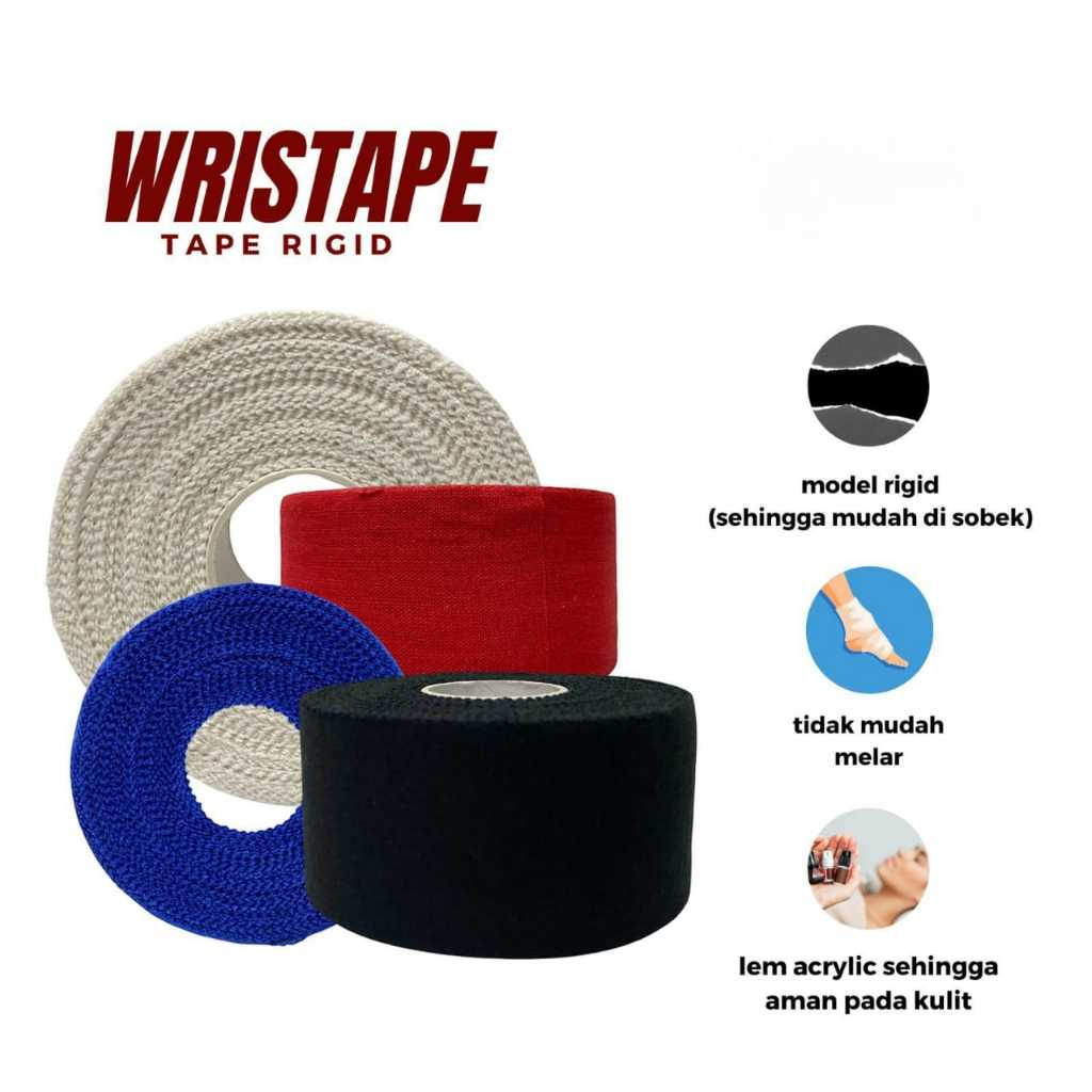 Jual Wrist Tape Roll Rigid Taping I Olahraga Tapping Strappal Sport 3.8 ...