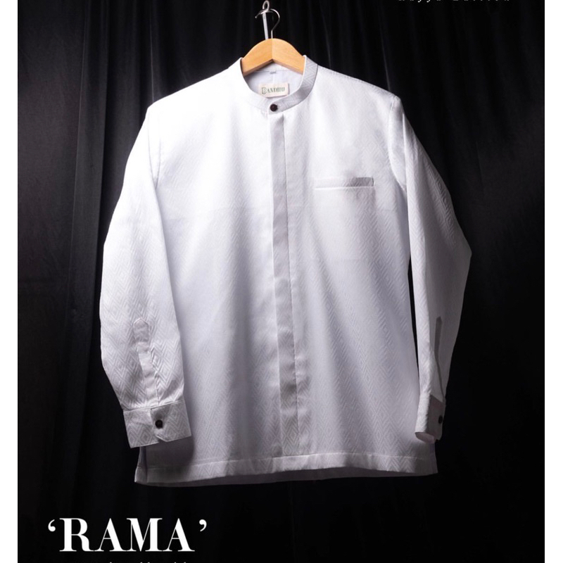 Jual kemeja basic pria lengan panjang songket original putih bersih ...