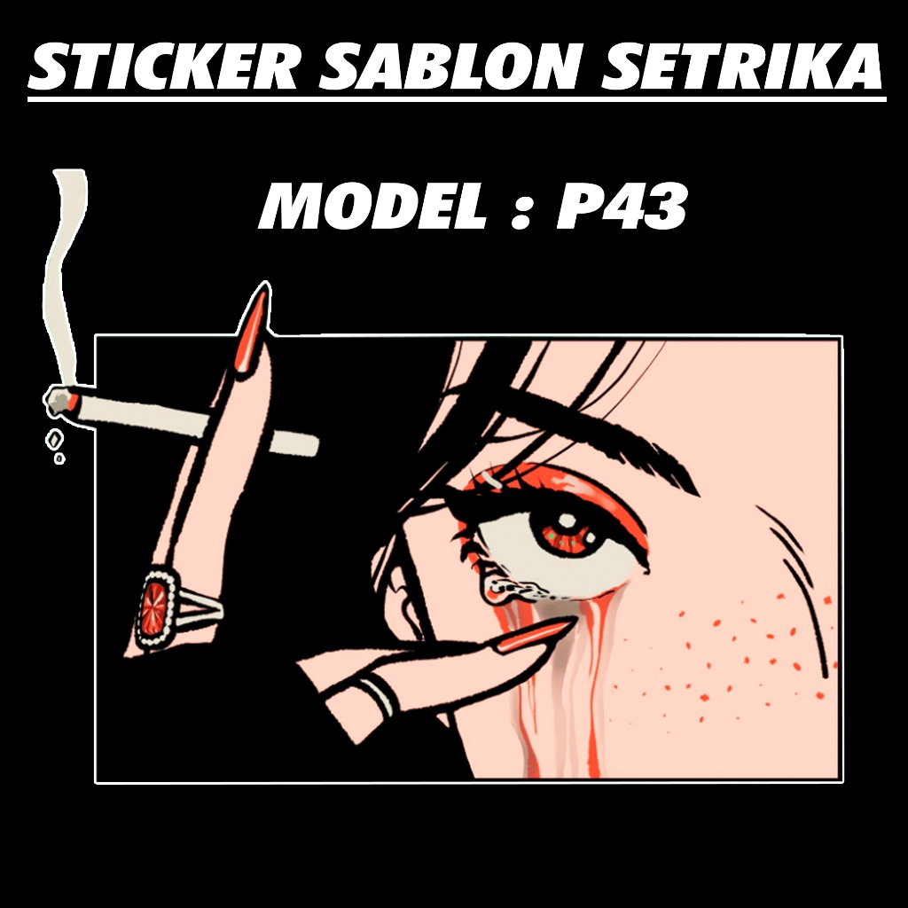 Jual Sablon Setrika Sticker Sablon Stiker Strika Code 41-50 Sablon DTF ...