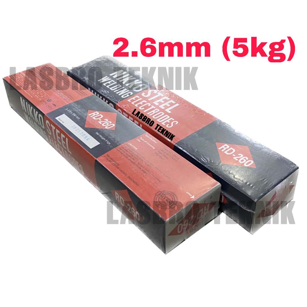 Jual Kawat Las RD-260 2.6mm E6013 NIKKO STEEL 6013 RD260 2,6mm tersedia ...