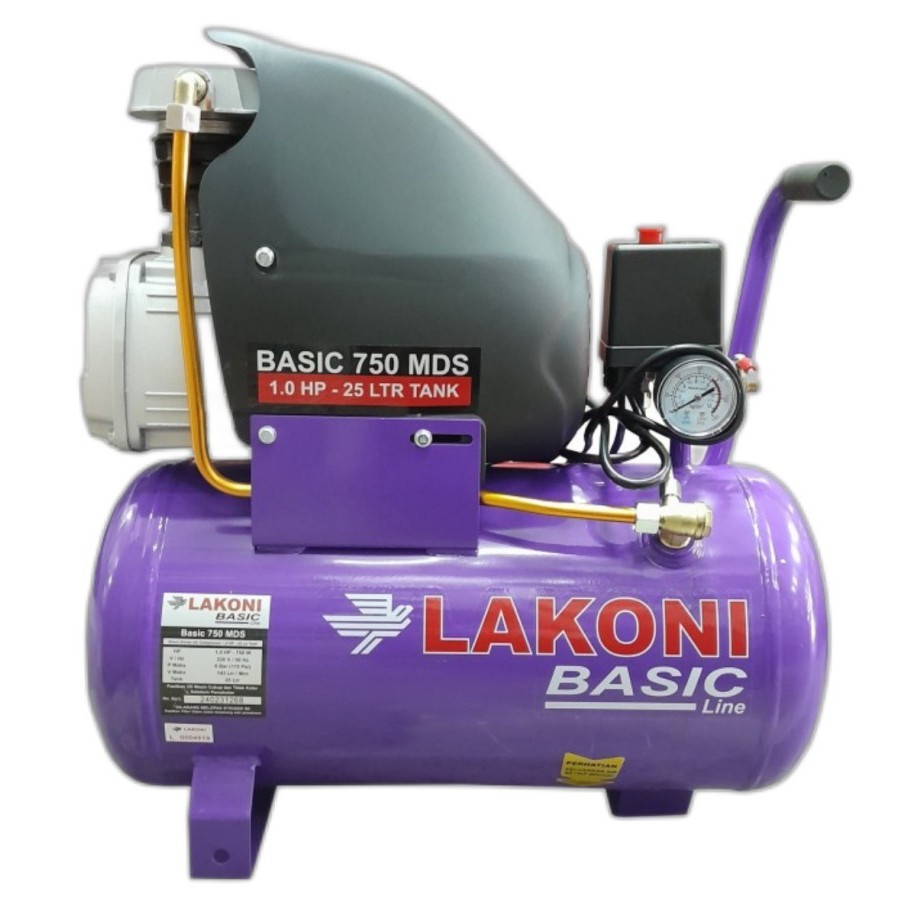 Jual LAKONI Basic 750 MDS compressor 750MDS Kompresor angin 1 HP 25 ...