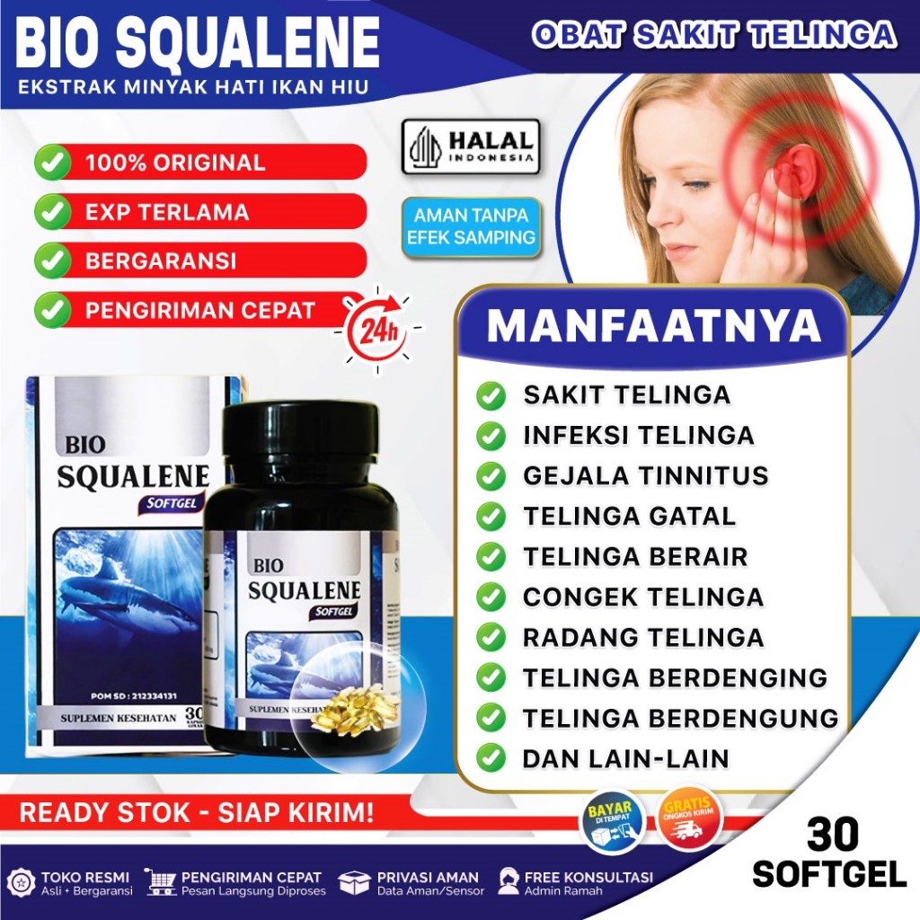 Jual Obat Telinga Berdenging, Tinnitus, Telinga Berdengung Terus ...
