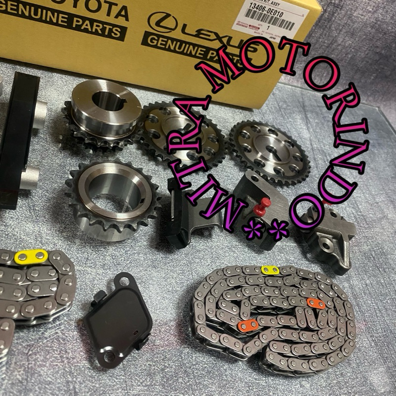 Jual Chain Kit Set/Timing Chain Set Toyota Hilux Revo/Innova Reborn 2GD ...