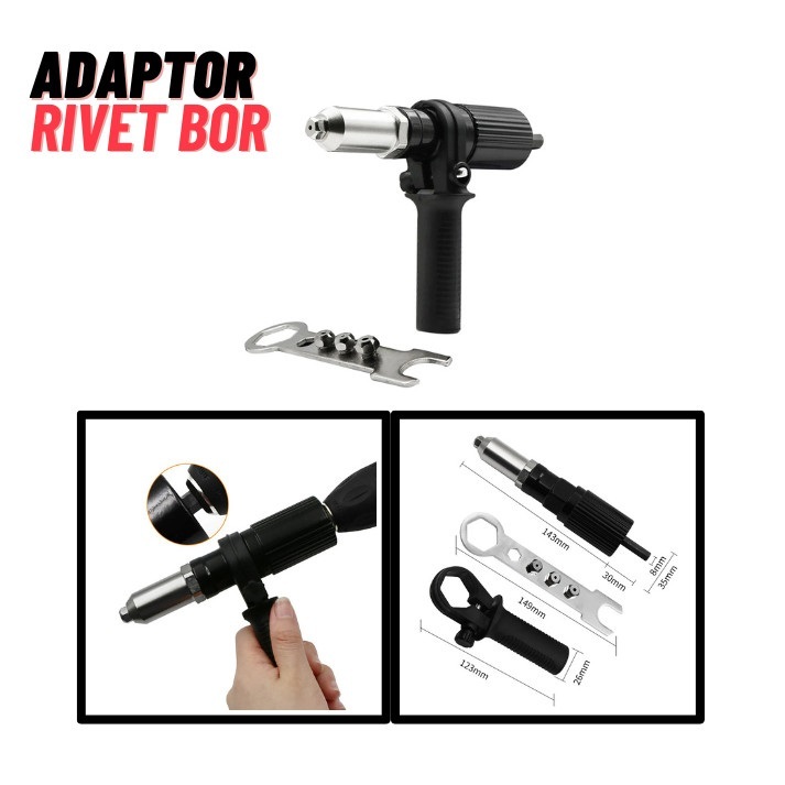Jual Mata Bor Adaptor Mesin Bor Tang Alat Rivet Otomatis Bahan Besi ...