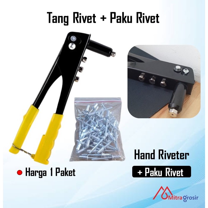 Jual 1 Paket Tang Rivet 10 Inch / Tang Ripet Paku Rivet 1 Pack | Shopee ...