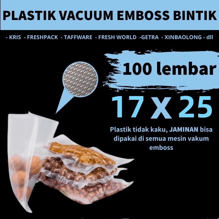 Jual Plastik Vacuum Sealer Makanan Emboss Food Grade Plastik Frozen ...
