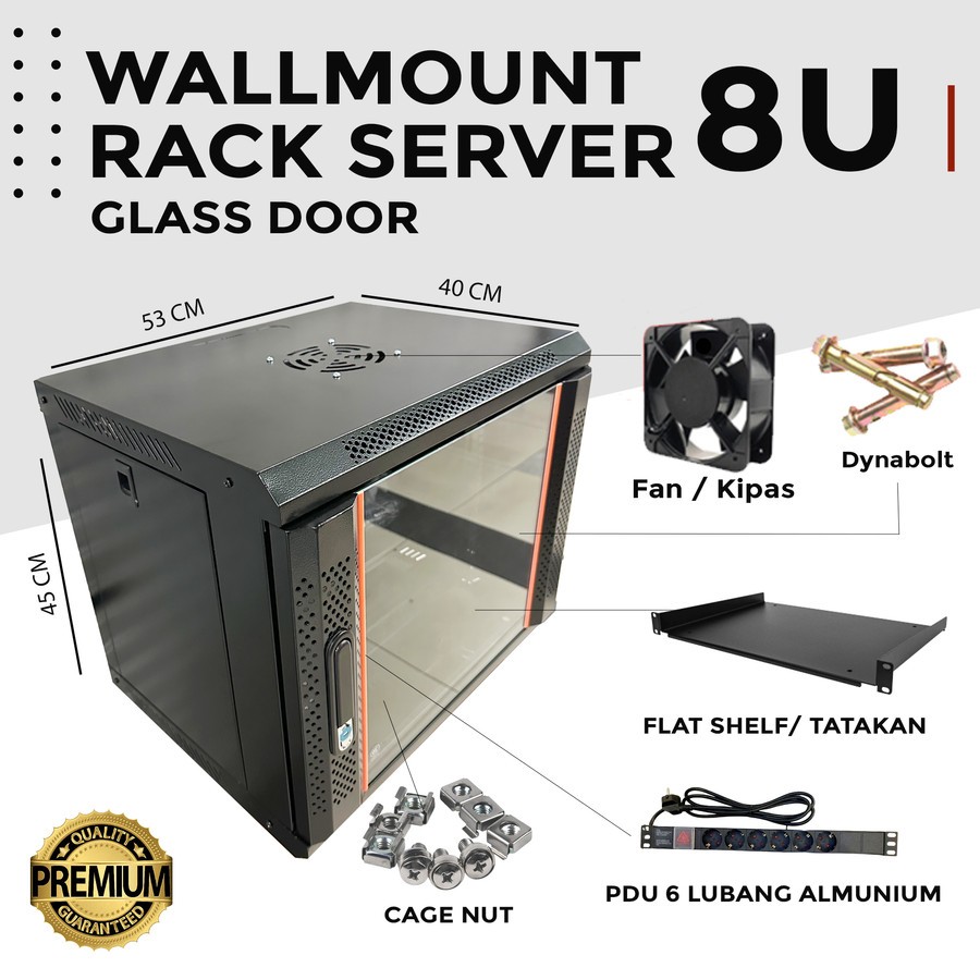 Jual wallmount 8U murah / rack server 8U | Shopee Indonesia