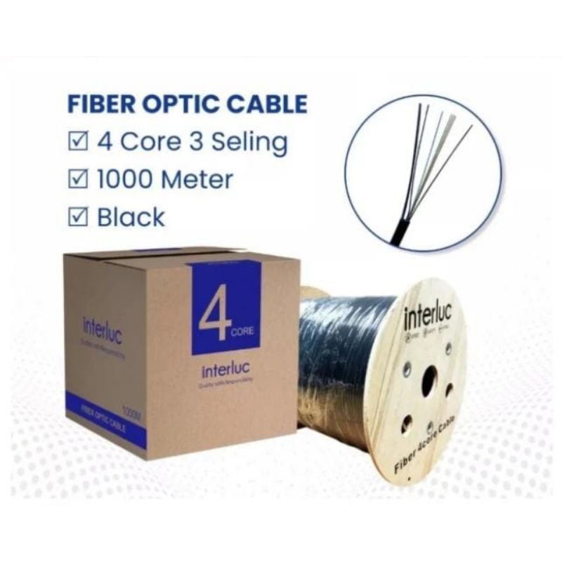 Jual Kabel Fiber Optic Dropcore FO 3 Sling 1 Core 4.CORE | Shopee Indonesia