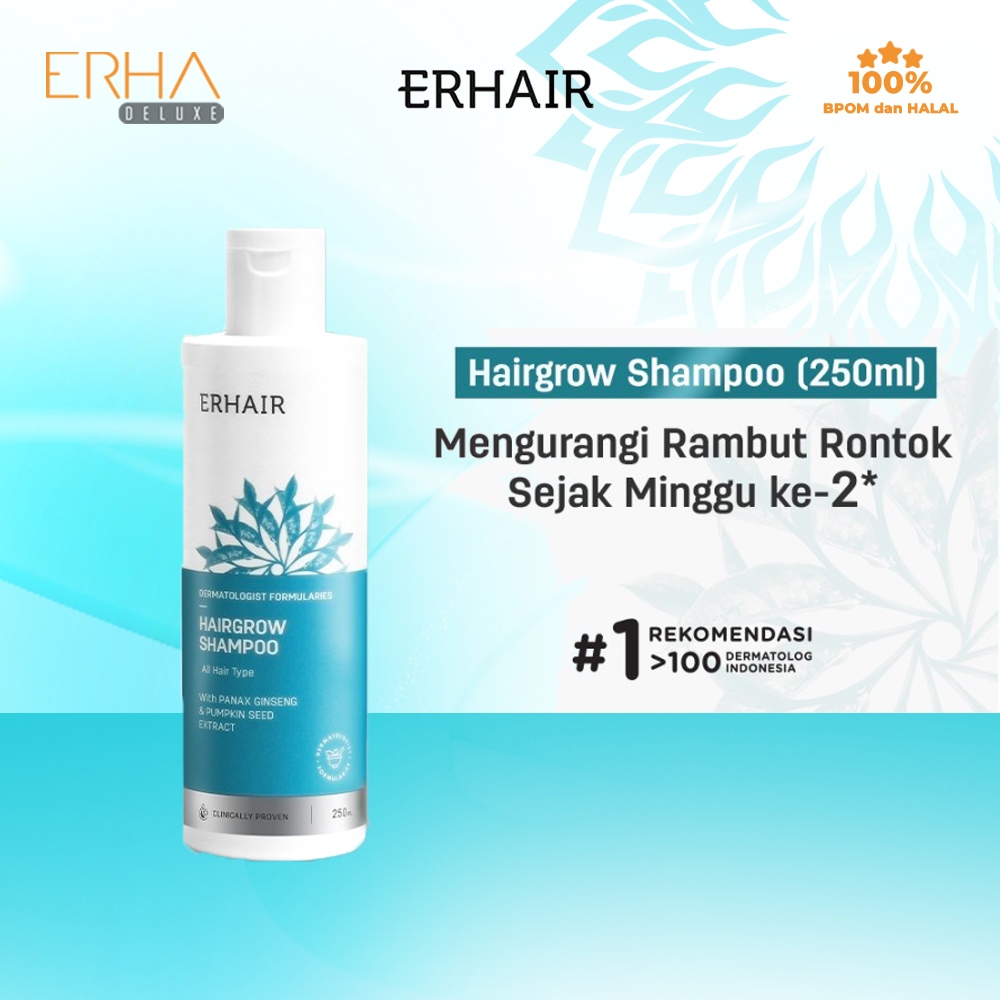 Jual ERHA ERHAIR Shampoo Penumbuh Rambut Rontok ERHA Hairgrow 250 ml ...