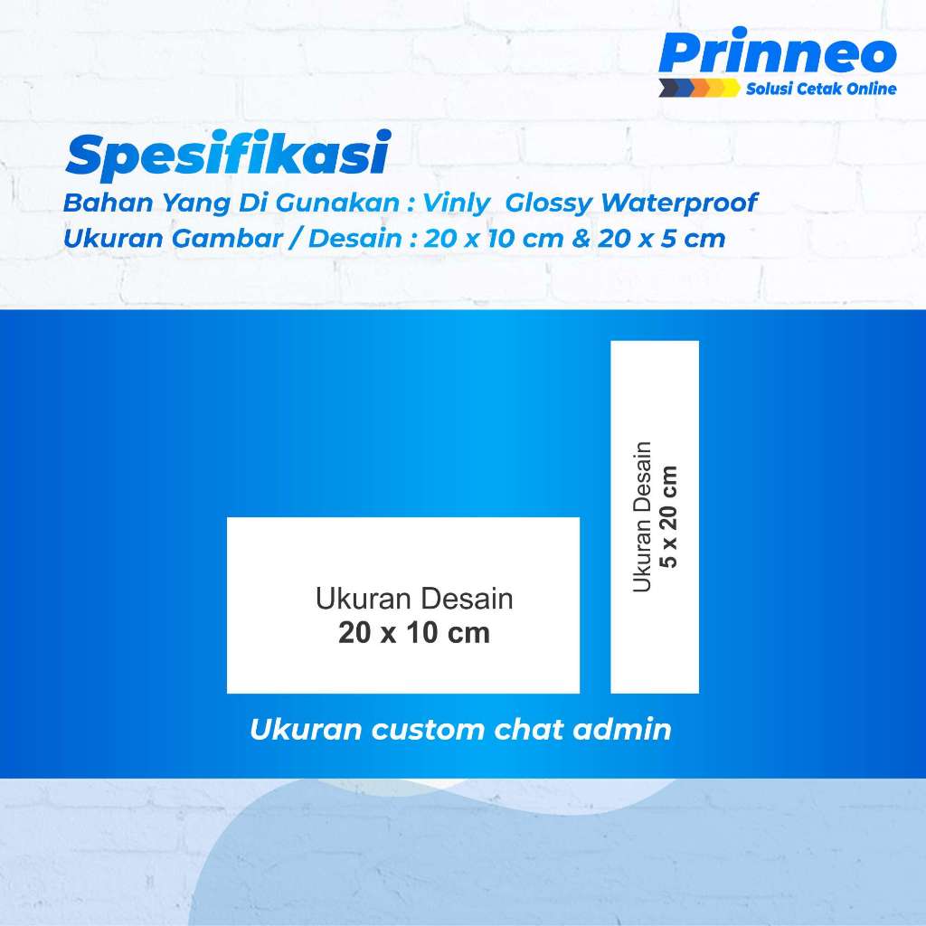 Jual STIKER PENANDA, SIGN IMPRABOARD, SIGNAGE, STIKER ANTI AIR | Shopee ...