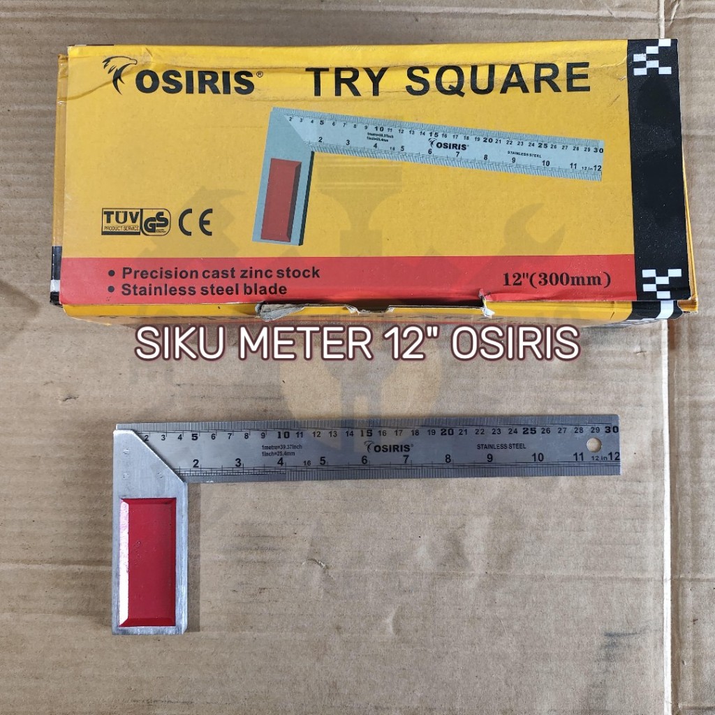 Jual SIKU METER/PENGGARIS TUKANG/PENGGARIS SIKU 12