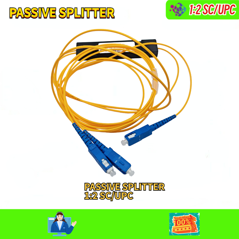 Jual Fiber Optic SC UPC PLC 1:2 Passive Splitter Mini Ratio Coupler ...