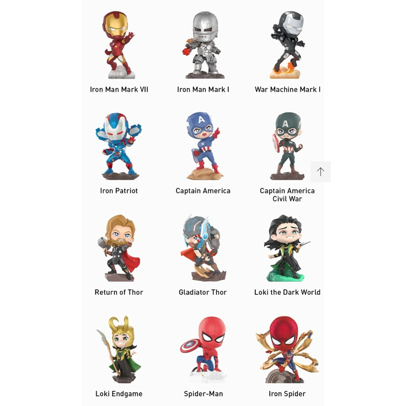 Marvel Infinity Saga シリーズ シークレット POP MART INFINITY SAGA