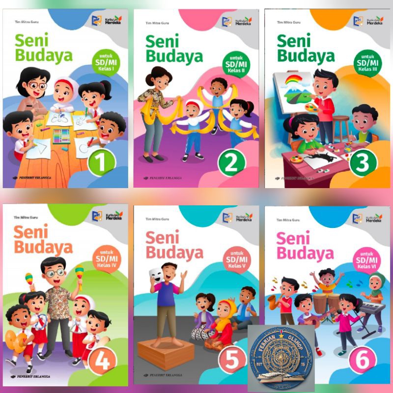 Jual BUKU SENI BUDAYA SD/MI KELAS 1 2 3 4 5 6 KURIKULUM MERDEKA ...
