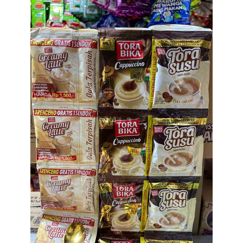 Jual TORABIKA CAPPUCINO/CREAMY/SUSU RENCENG GRATIS SENDOK ( ISI 10 ...