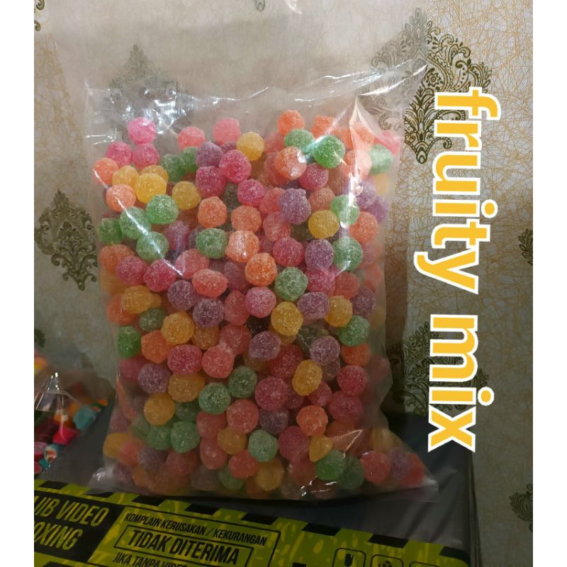 Jual permen keras FRUITY MIX super Grade los 1 KG | Shopee Indonesia
