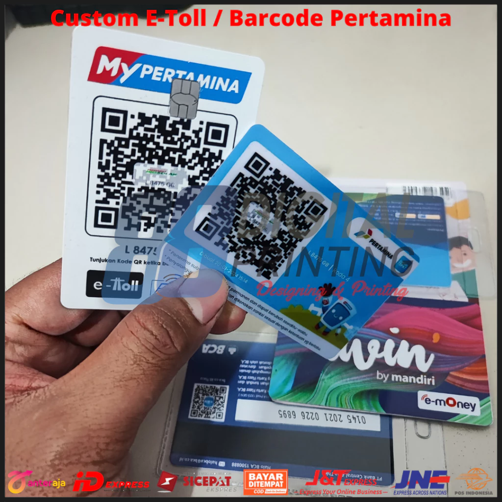 custom emoney barcode pertamina