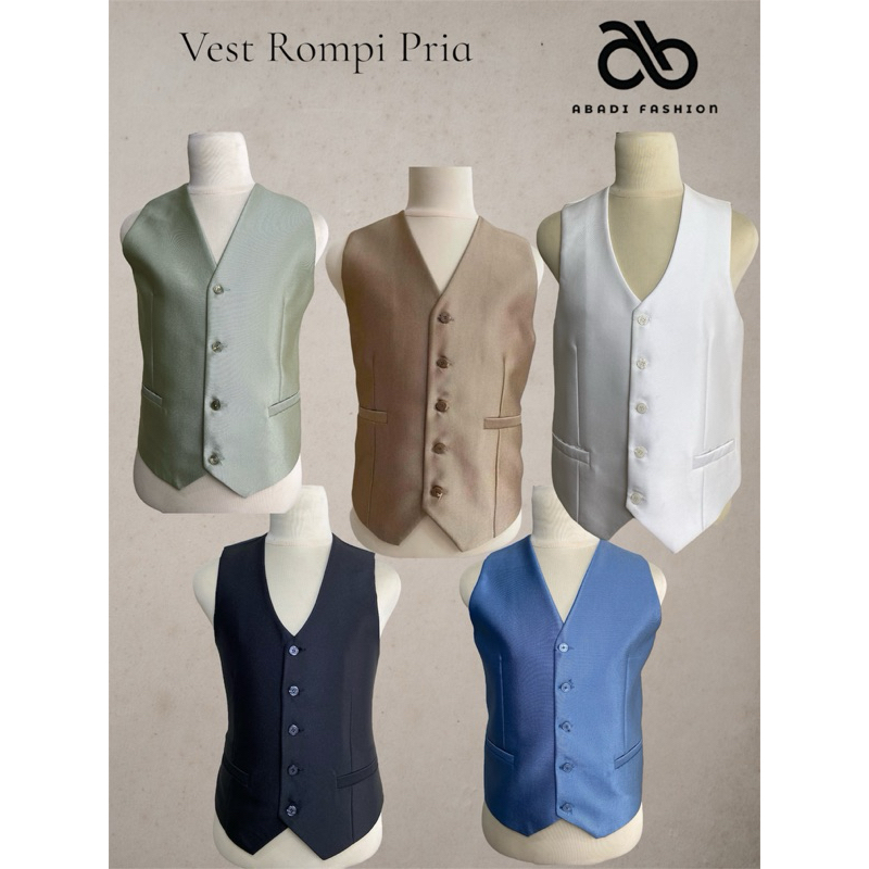 Jual Rompi Wedding Rompi Nikahan Vest Kerja Vest Blazer Vest Formal ...