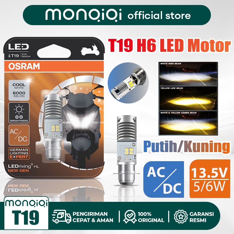 Jual Monqiqi Bohlam Led Lampu Depan Osram T H Putih Kuning Led Motor