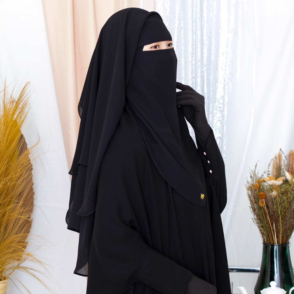 Jual Aqueenah - Exclusive Purdah Zanjabilla Cadar Saudi 2 Layer Sifon ...
