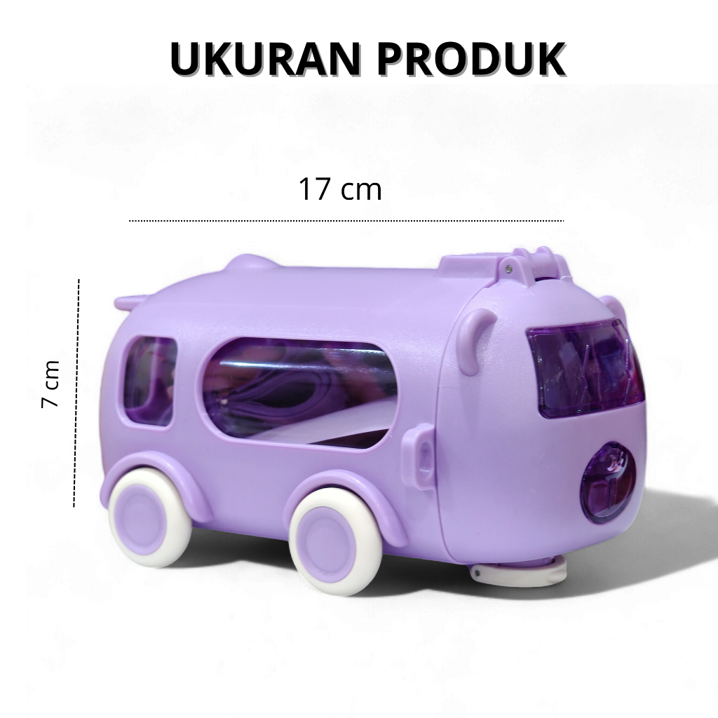 Jual Botol Minum Mini Bus 500ml / Botol Air Bentuk Mobil / Botol Minum ...