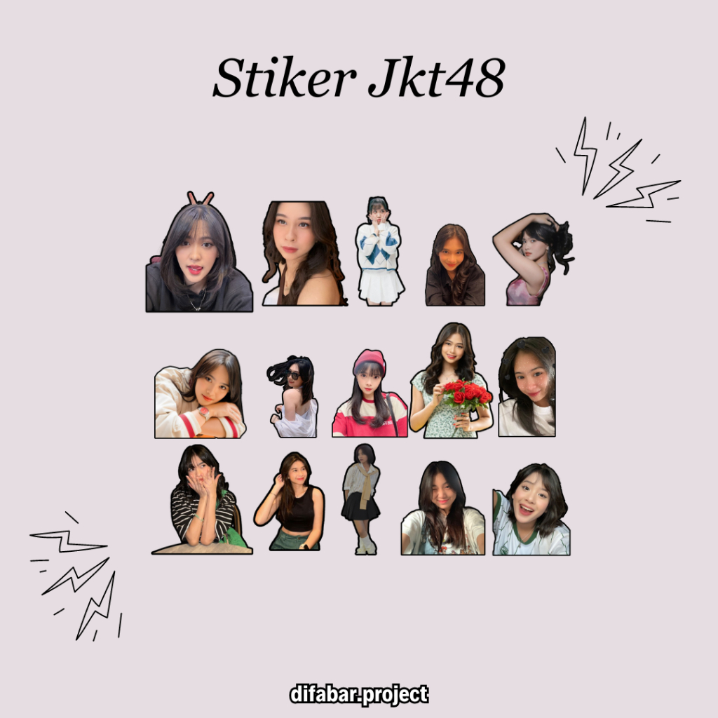 Jual CETAK STIKER VINYL(TAHAN AIR) JKT48 (BISA CUSTOM) | Shopee Indonesia