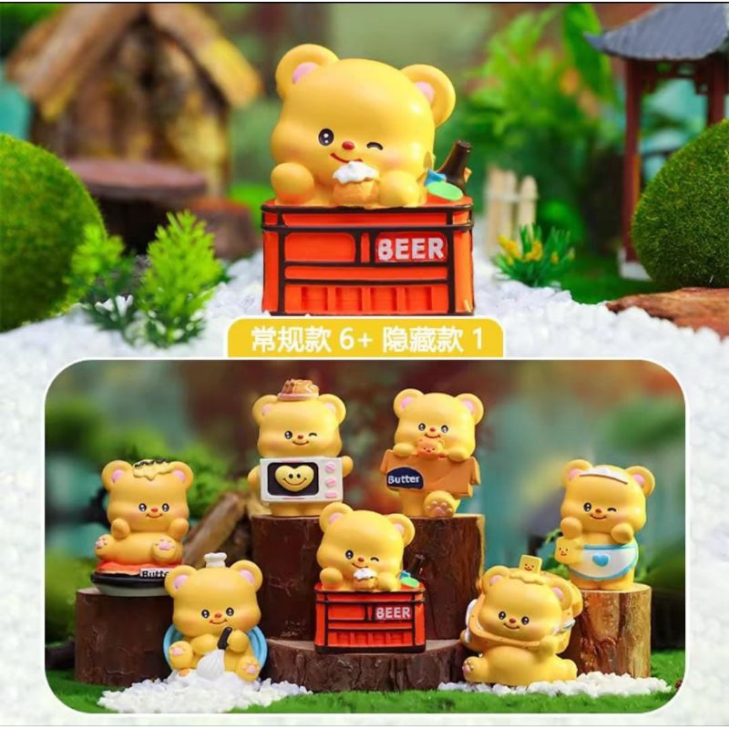 Jual BBBB-004 Blind Box Butter Bear Koleksi Mainan Pajangan 1 blind box ...