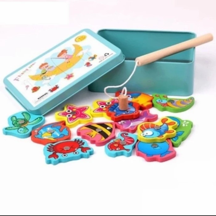 Jual MAINAN ANAK PANCING IKAN MAGNET FISHING GAME / MAINAN MEMANCING ...