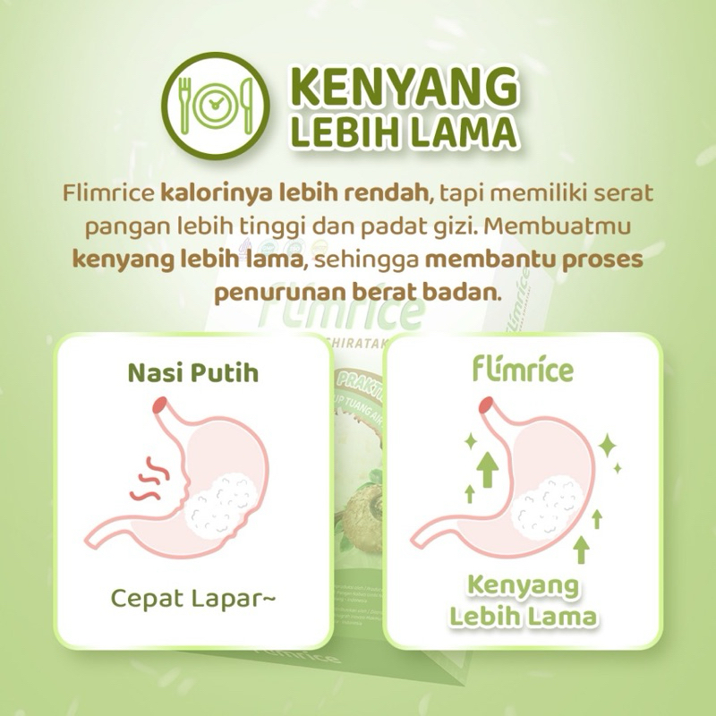 Jual Flimrice Nasi shirataki 1 box isi 7 Sachet nasi diet rendah kalori ...