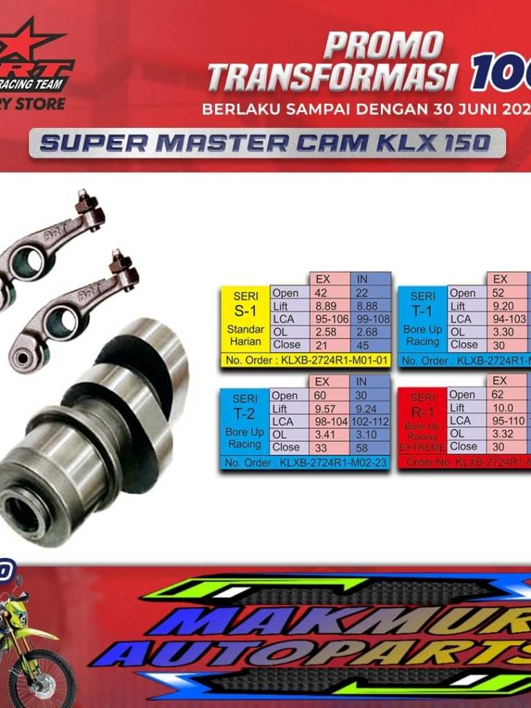 Jual Promo NOKEN AS MASTER CAM RRA BRT KLX 140 150 DTRACKER 150 ...