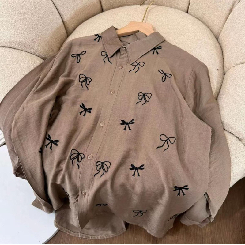 Blous Zoya Wanita Oversize Bahan Pure Linen Premium Terbaru