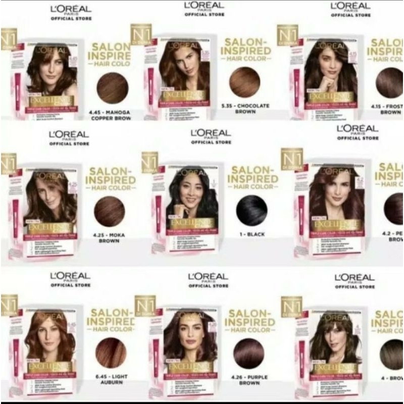 Jual Loreal Paris Excellence Creme Hair Color (Pewarna /Cat Rambut ...